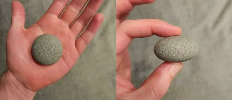 Intriguing photos with amazing stories - #14 This River Stone Is a Circle from Above, an Ellipse from the Side