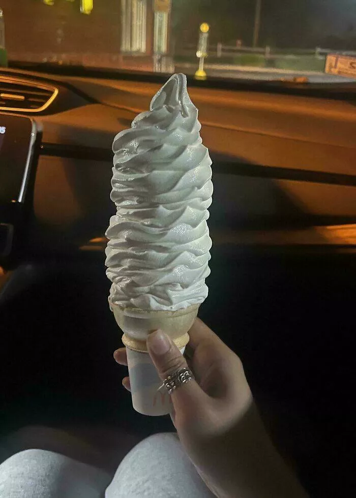 Intriguing photos with amazing stories - #33 McDonald's Gave Me an Oversized Ice Cream Cone