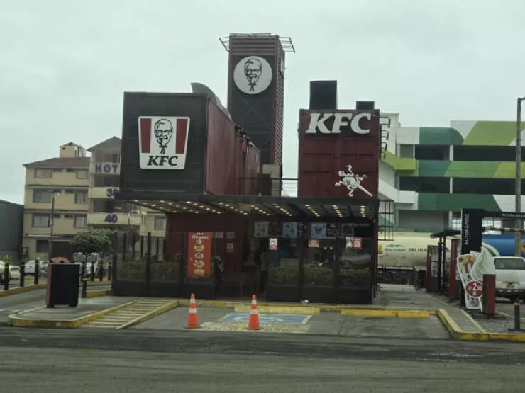 Incredible moments frozen in time - #3 KFC Restaurant Built Entirely from Shipping Containers