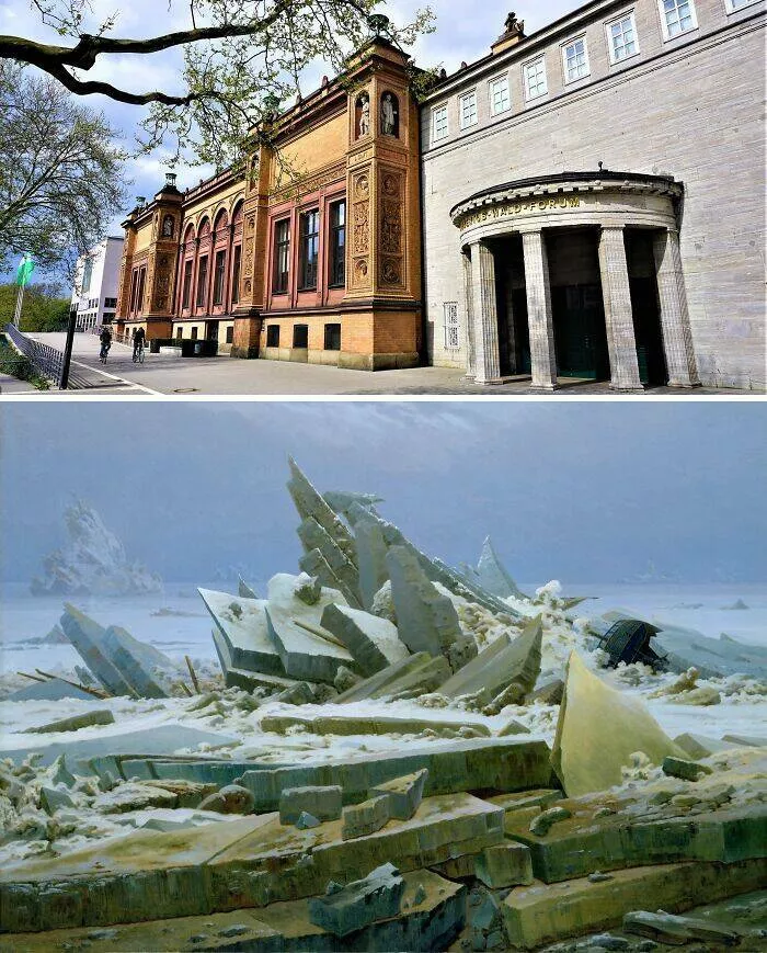 Iconic paintings where to find them - #19 Frozen Chaos in Friedrich’s Sea of Ice – Kunsthalle Hamburg