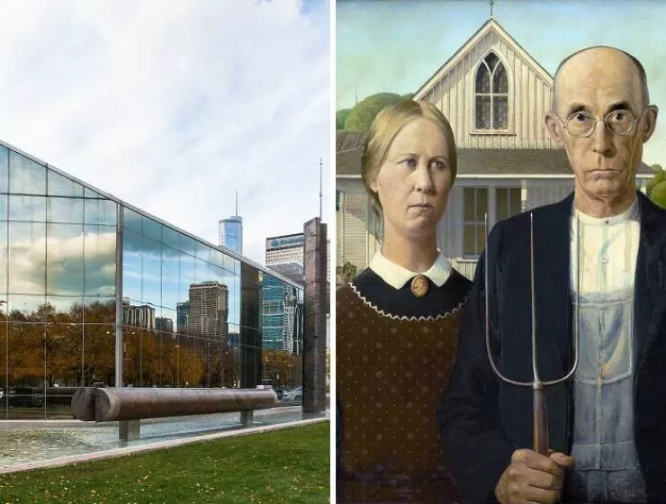 Tableaux legendaires et ou les admirer - #28 La Scène Rurale Américaine de Grant Wood à l’Art Institute de Chicago