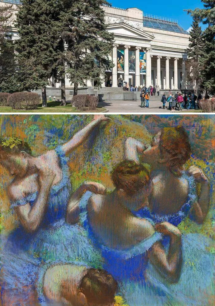 Tableaux legendaires et ou les admirer - #35 Les Danseuses en Bleu de Degas au Musée Pouchkine de Moscou