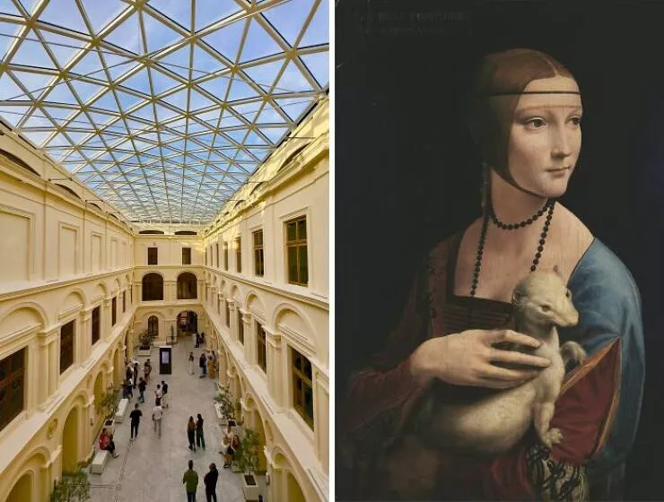 Tableaux legendaires et ou les admirer - #6 Portrait de Cecilia et Son Hermine par Léonard de Vinci – Musée Czartoryski, Cracovie