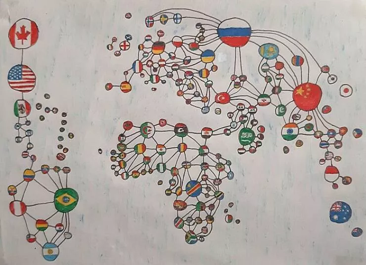 Ridiculously useless maps youll love anyway - #19 Political Borders of the World in a Single Global Map