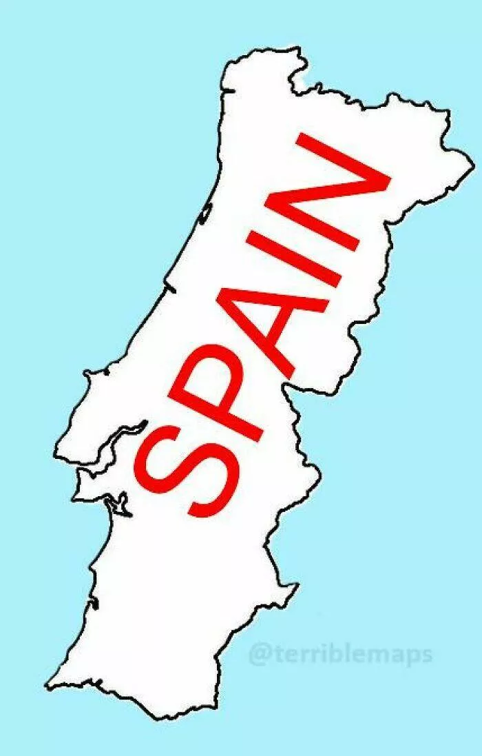 Ridiculously useless maps youll love anyway - #32 Portuguese Regions And Their Nearest Foreign Country Ridiculously useless maps youll love anyway - #32 Portuguese Regions And Their Nearest Foreign Country