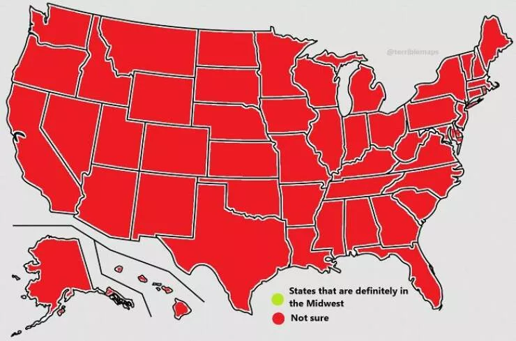 Ridiculously useless maps youll love anyway - #35 Which U.S. States Really Belong To The Midwest Ridiculously useless maps youll love anyway - #35 Which U.S. States Really Belong To The Midwest