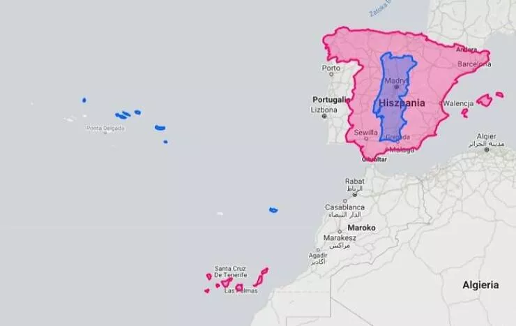 Ridiculously useless maps youll love anyway - #41 Portugal’s Real Size Compared To Neighboring Spain Ridiculously useless maps youll love anyway - #41 Portugal’s Real Size Compared To Neighboring Spain