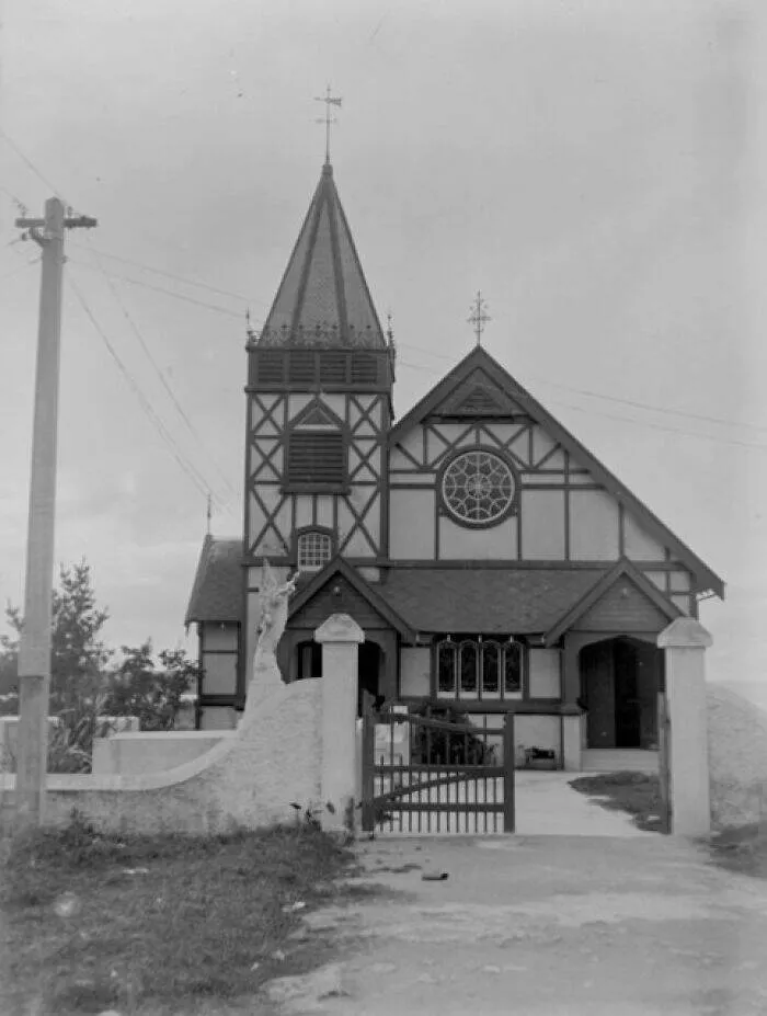 Vintage photos uncovering hidden world stories - #11 Historic St. Faith’s Church in Bay of Plenty, 1900s New Zealand