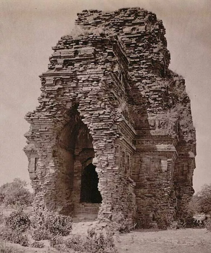 Timeless beauty architecture that echoes the past - #45 Bhitargaon Temple, India, Circa 1875