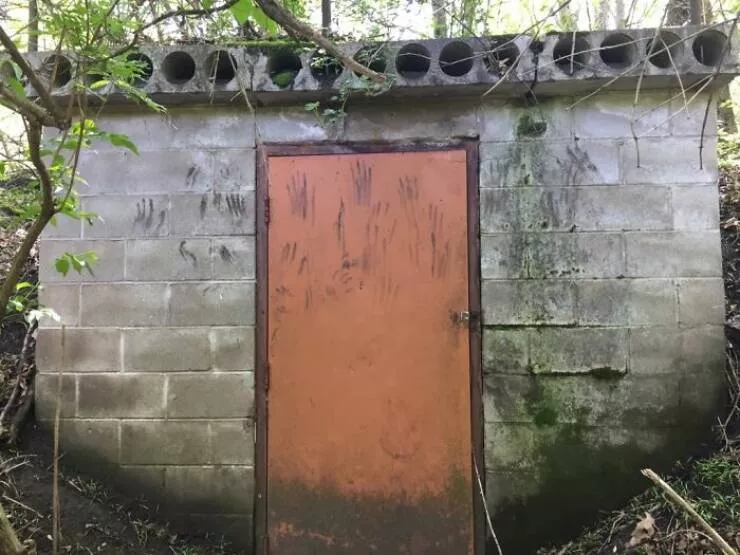 Creepy discoveries found deep in the woods - #11 Came Across a Creepy Door While Searching for Morel Mushrooms