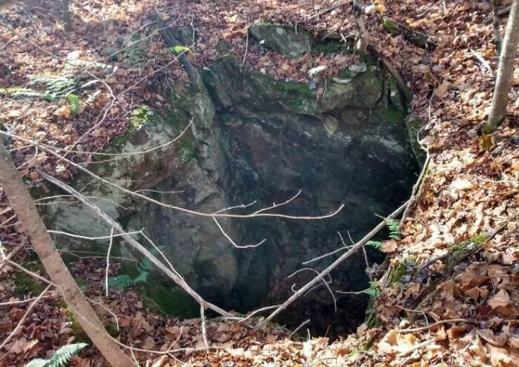 Creepy discoveries found deep in the woods - #30 Southeastern Ontario Forest Clearing: About Ten Feet Deep, Fifteen Feet Long, Eight Feet Wide — More Details in Comments