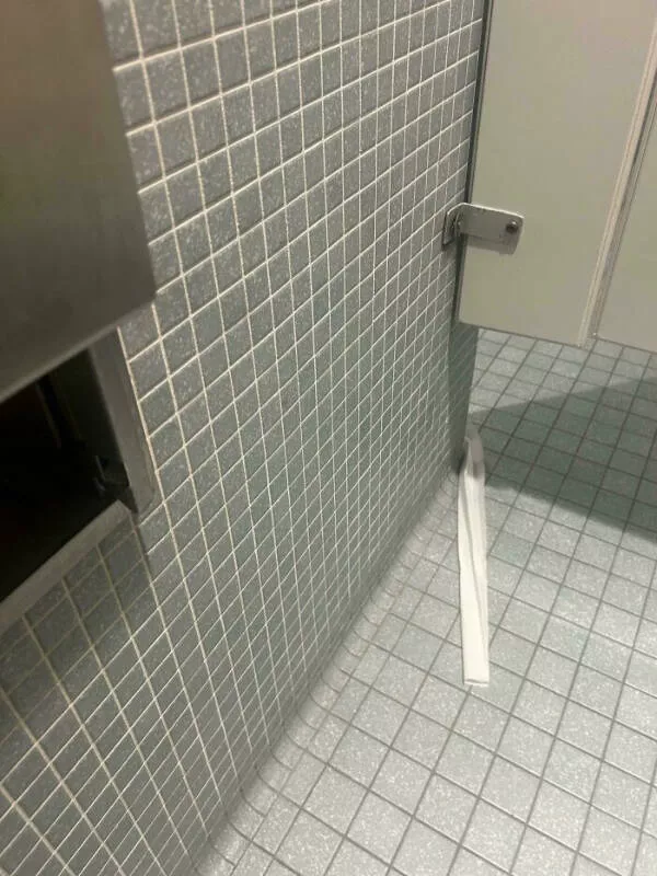 Work the neverending sequel - #12 Went to the restroom at work and the toilet paper roll escaped around the corner.