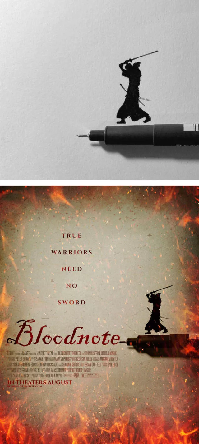 Common photos turned movie posters - #2 