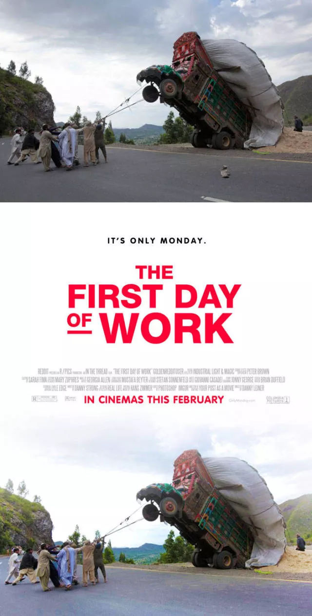 Common photos turned movie posters - #35 