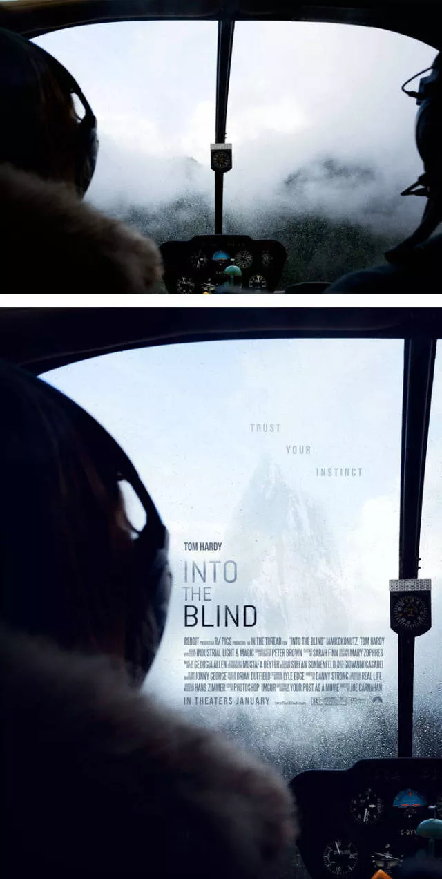 Photos ordinaires transformees en affiches de cinema - #69 