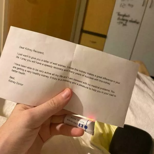 Against all odds stories of incredible fortune - #14 A letter from my anonymous kidney donor