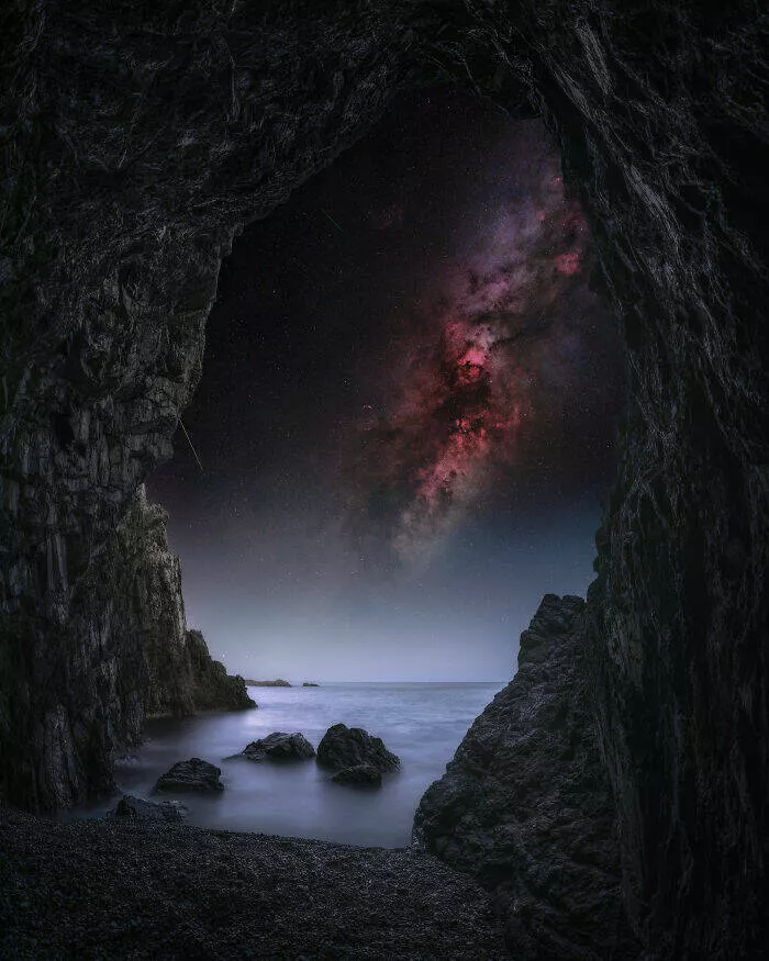 Spectacular space photography that captures distant galaxies - #4 A Hidden Cave Illuminated by Starlight