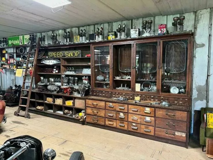 Rare retro finds that finally get the attention they deserve - #11 Hot Rod Heaven: Restored 1800s Hardware Cabinet