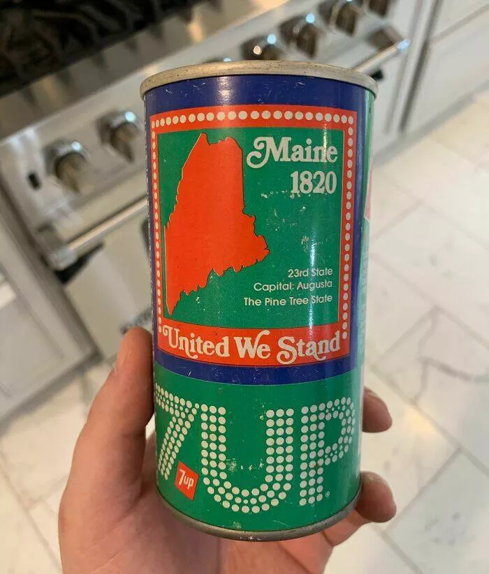Unusual finds unearthed inside forgotten houses - #32 Check out this old 7Up can I uncovered in the attic. Branding sure has changed!
