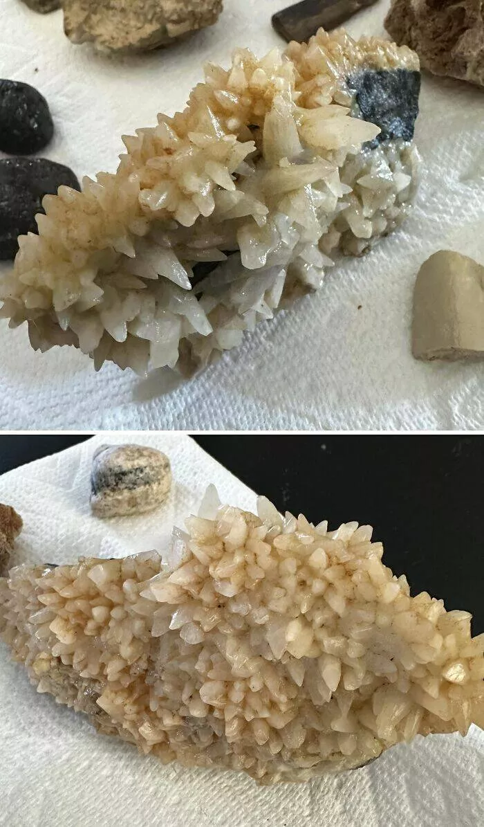 Unusual finds unearthed inside forgotten houses - #33 Bought a new house, checked out the basement, and found this shimmering crystal—Indiana Jones would be proud.