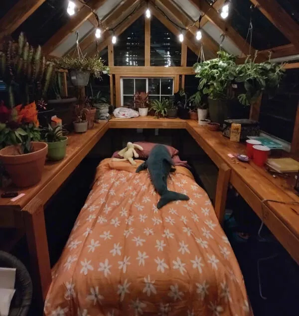 Cozy rural projects that warm the soul - #12 Making Construction Bearable With a Snug Greenhouse Setup