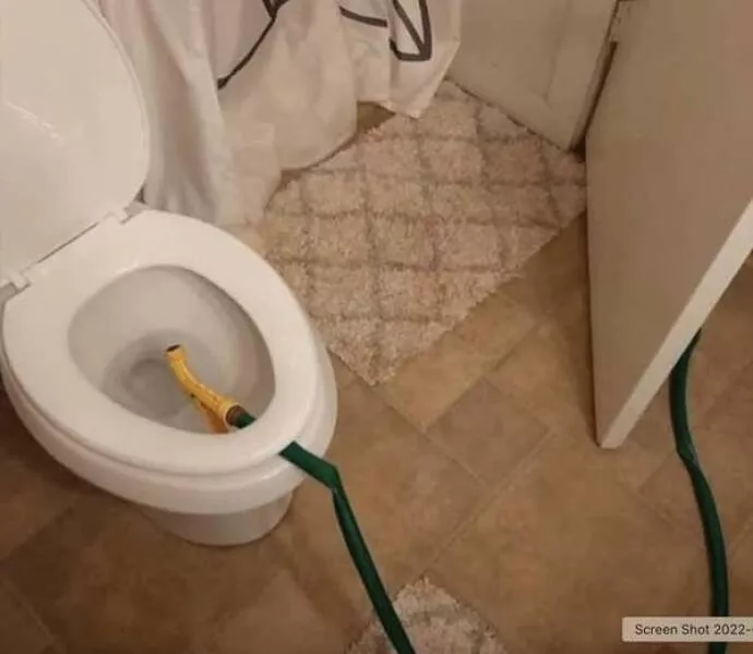When madness meets masterful vision - #26 No bidet? No problem—kitchen sprayer handles business just fine