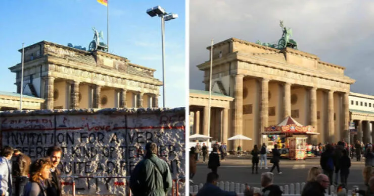 How places have changed over time - #11 Berlin Wall fell—31 years of freedom in one split image