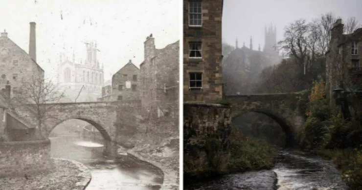 Avant et apres quand le temps transforme tout - #29 Édimbourg, Écosse : ville ancienne où le temps semble figé malgré tout
