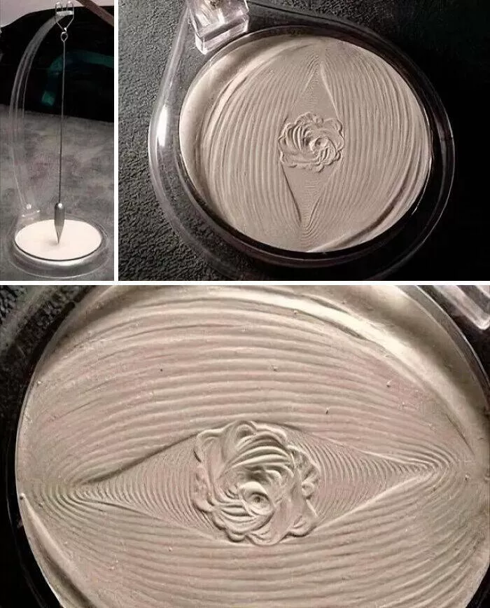 Trop bizarre pour etre ignore trop cool pour rater ca - #4 Un pendule de sable enregistre le séisme de 2001 comme une œuvre d’art