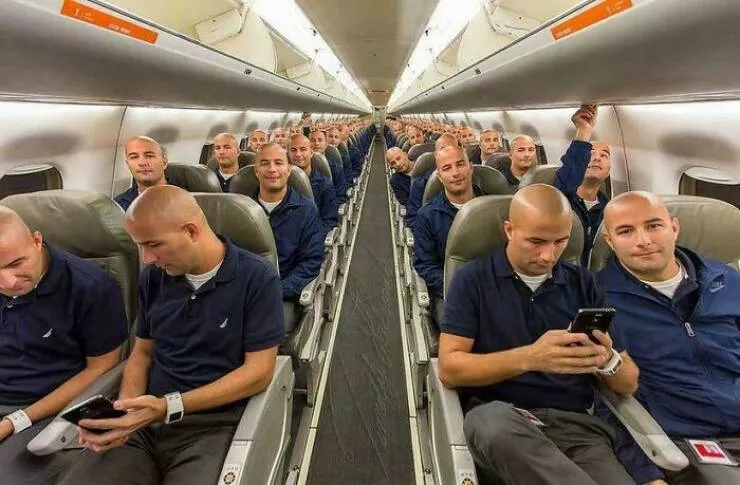 Too weird to ignore too cool to scroll past - #9 One man, one empty plane, every seat claimed in a viral photo mashup