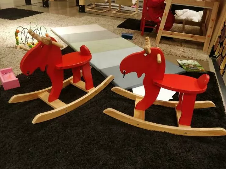Cool gems from every corner of the globe internets hidden treasures - #14 Finnish parks swap rocking horses for rocking moose—wildlife style