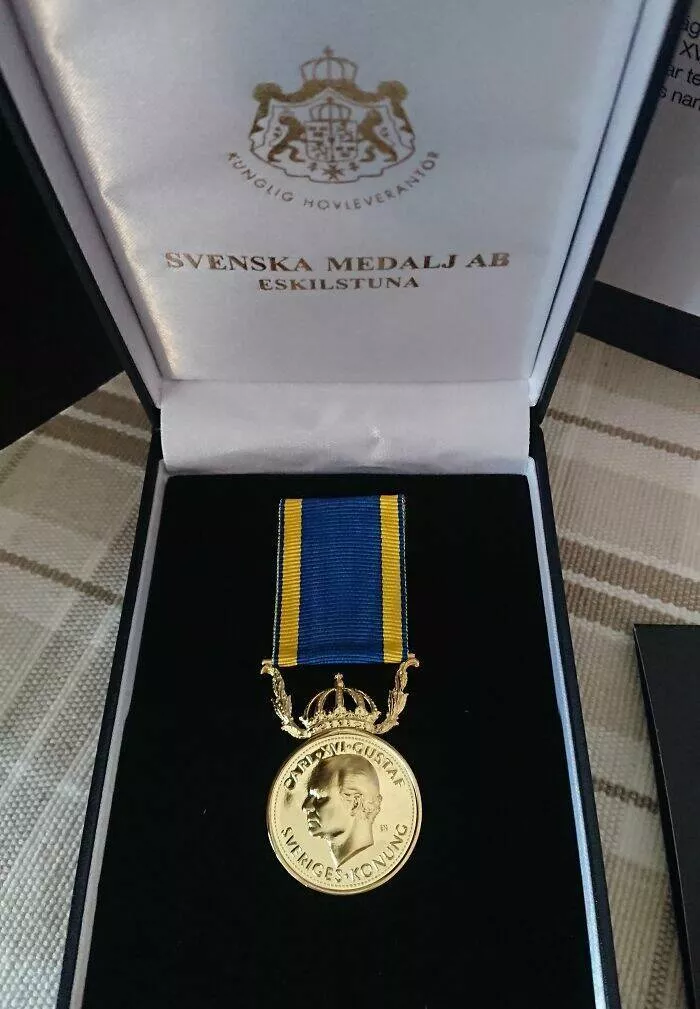 Cool gems from every corner of the globe internets hidden treasures - #24 Swedish state workers earn a gold medal after 30 years of service