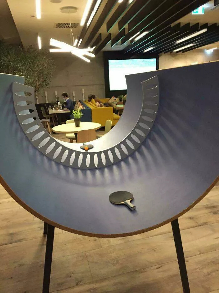Cool gems from every corner of the globe internets hidden treasures - #27 Munich’s half-pipe table tennis table turns rallies into acrobatics