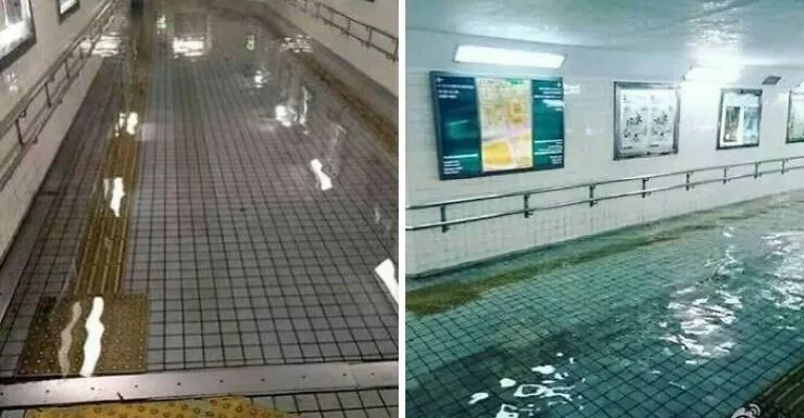 Tresors caches de la planete des pepites trouvees partout - #40 Tunnel du métro de Tokyo si propre qu’il ressemble à une piscine