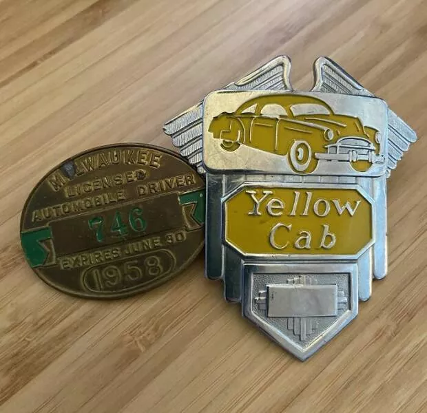 Timeless moments ordinary days in the 50s - #16 My Grandpas Taxi Medallion And Badge From 1958