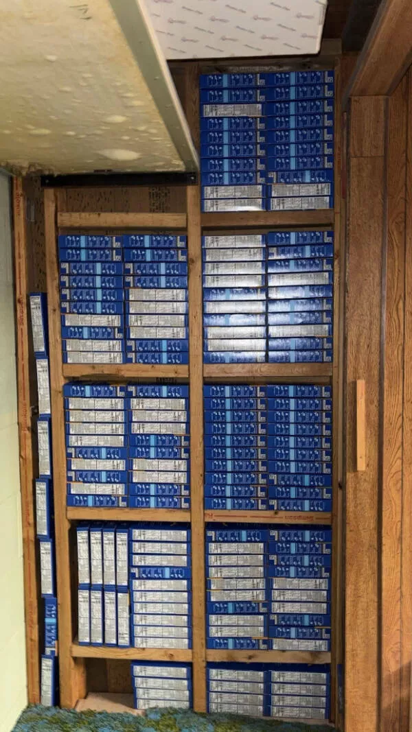 Photos that are just too cool to scroll past - #11 My storage boxes fit perfectly in this basement framing