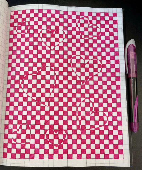 Photos that are just too cool to scroll past - #3 The pen I ran out of while doodling on grid paper