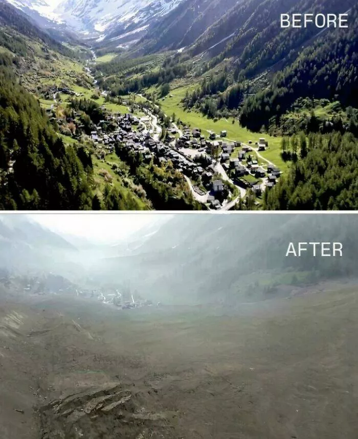 Fascination geographique les merveilles de la terre - #24 Une avalanche de boue engloutit un village suisse