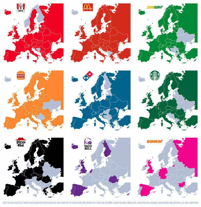 Fascination geographique les merveilles de la terre - #33 Les chaînes de fast-food américaines en Europe