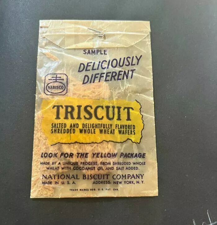 Timeless moments ordinary days in the 50s - #47 Grandma's 1951 souvenir triscuit from Niagara Falls