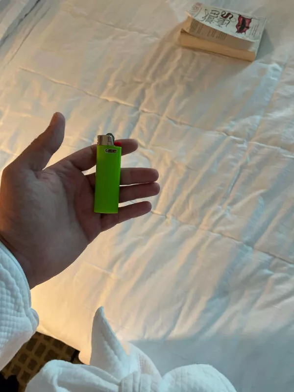 When everything goes wrong - #16 Found a lighter in the pocket of my hotel robe When everything goes wrong - #16 Found a lighter in the pocket of my hotel robe