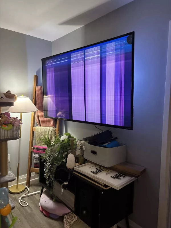 When everything goes wrong - #7 Toddler breaks our new 65-inch TV after moving in When everything goes wrong - #7 Toddler breaks our new 65-inch TV after moving in