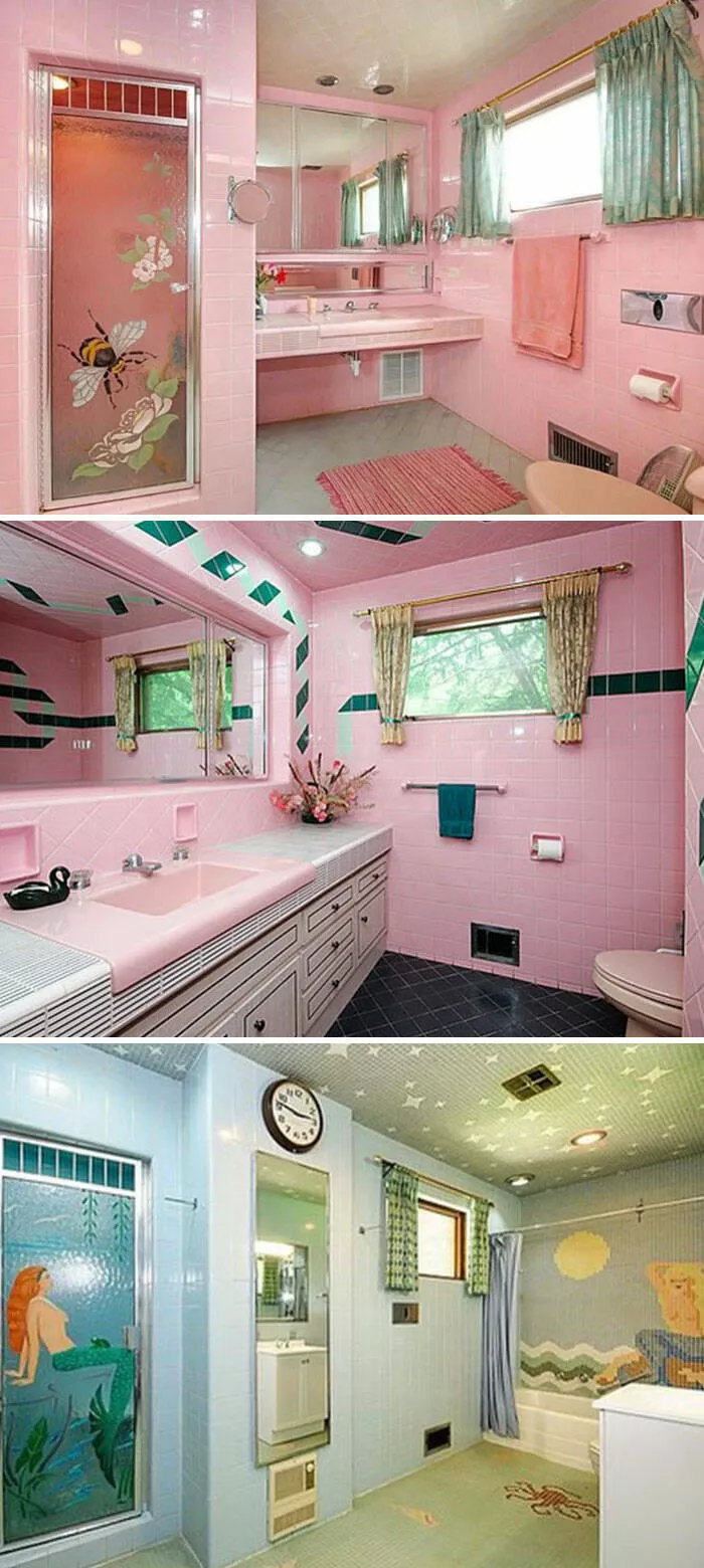 Charme vintage elegance retro et intemporelle - #4 Les salles de bain spectaculaires d'une maison de 1952