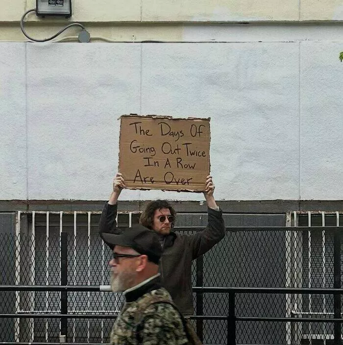 The dude with the sign his best messages - #31 