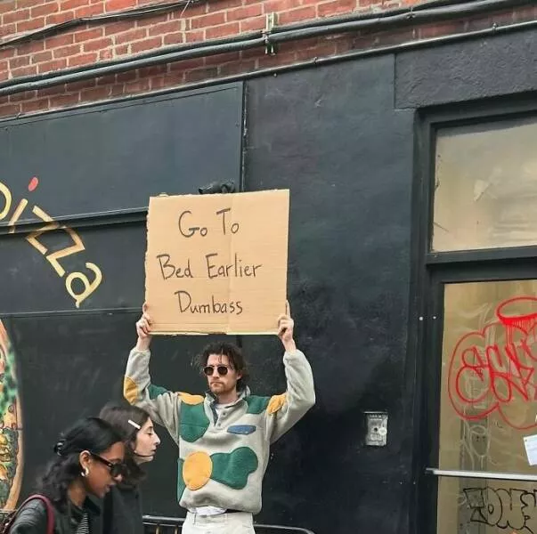 The dude with the sign his best messages - #33 