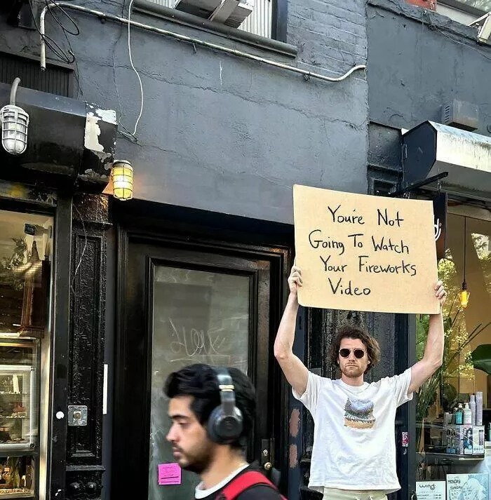 The dude with the sign his best messages - #46 