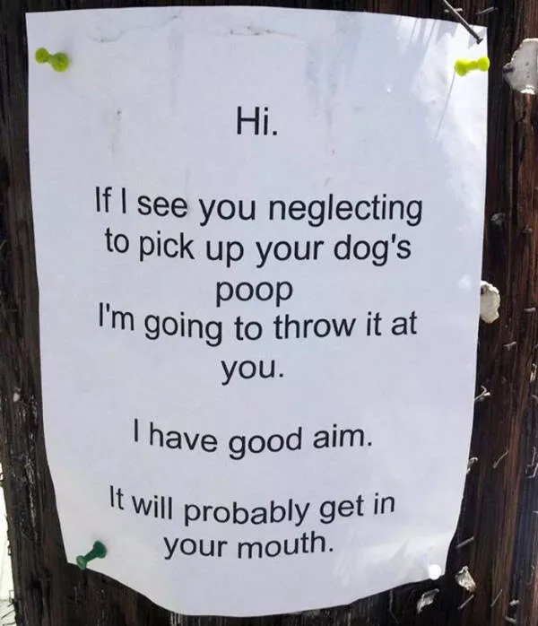 Passive aggressive notes from neighbors - #13 