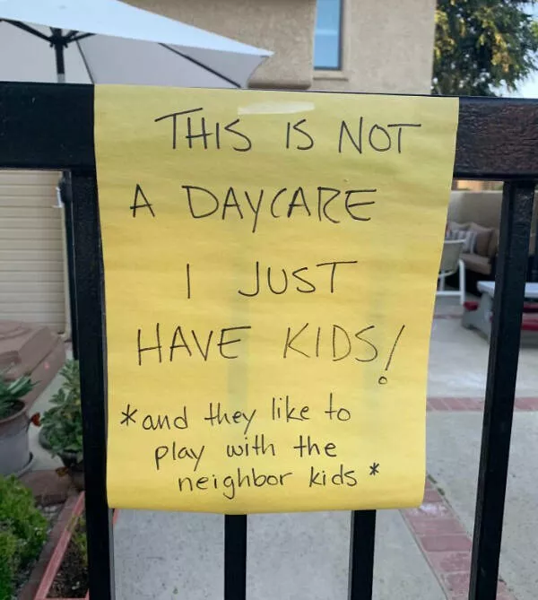 Passive aggressive notes from neighbors - #2 
