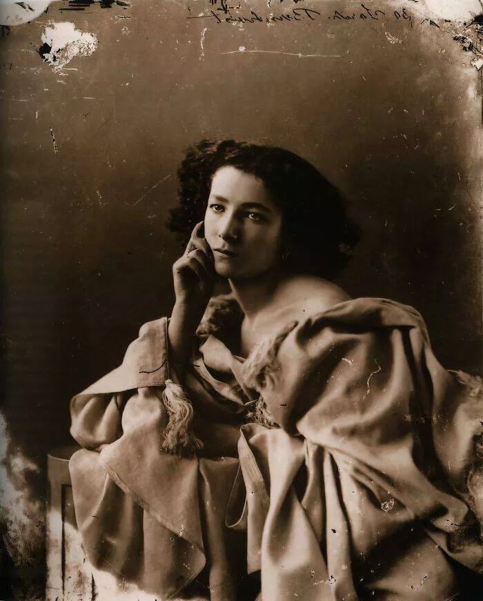 Cliches du 19e siecle le temps sest arrete - #1 Photographie de l'actrice française Sarah Bernhardt