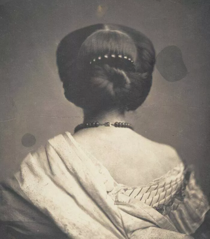 Cliches du 19e siecle le temps sest arrete - #26 Femme vue de dos, vers 1862